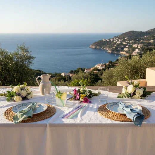 Classic 8" Glass Straw Set - Cote d'Azur