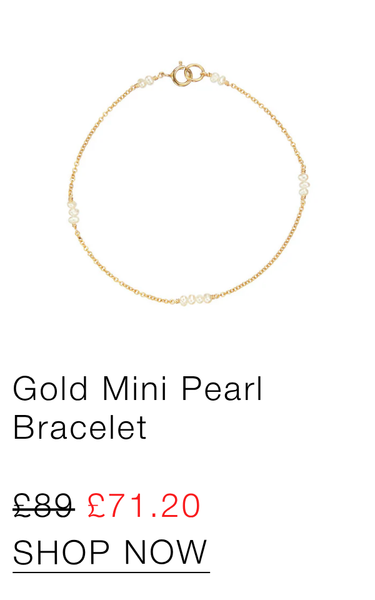 Gold Mini Pearl Bracelet
