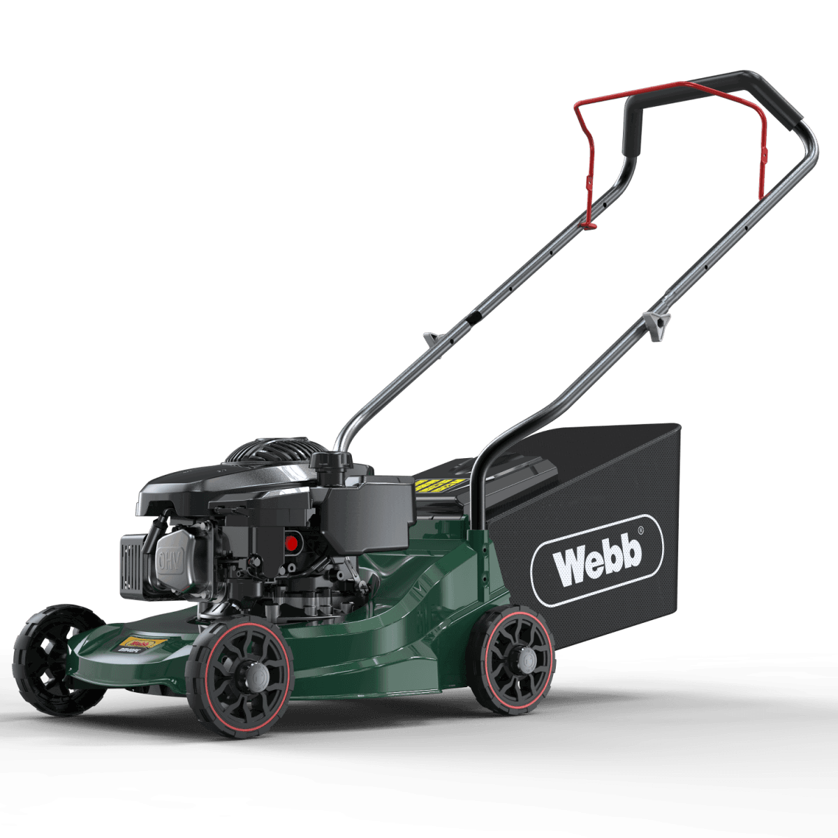 Image of Webb Classic 39cm (16") Petrol Poly Deck Rotary Lawnmower 