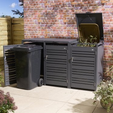 Chelsea Triple Bin Store - Anthracite