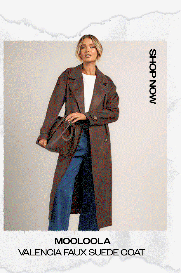 Mooloola Valencia Faux Suede Coat