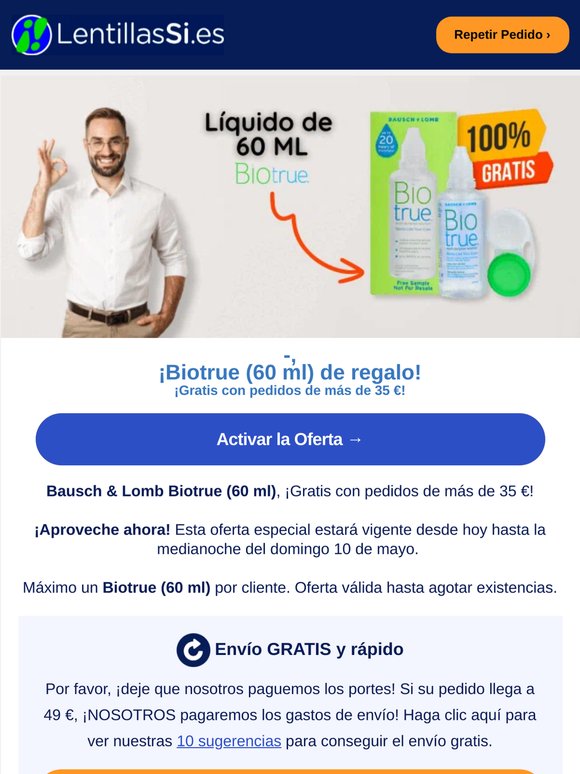 Atención — —: ¡Biotrue Gratis! 😀