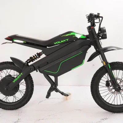VOLNYT-48V 38.4AH Electric Dirt Bike,17" Mountain tire,3000w Electric Motorcycle Up to 43.5MPH Long-Range,5-Speed Modes(Green)