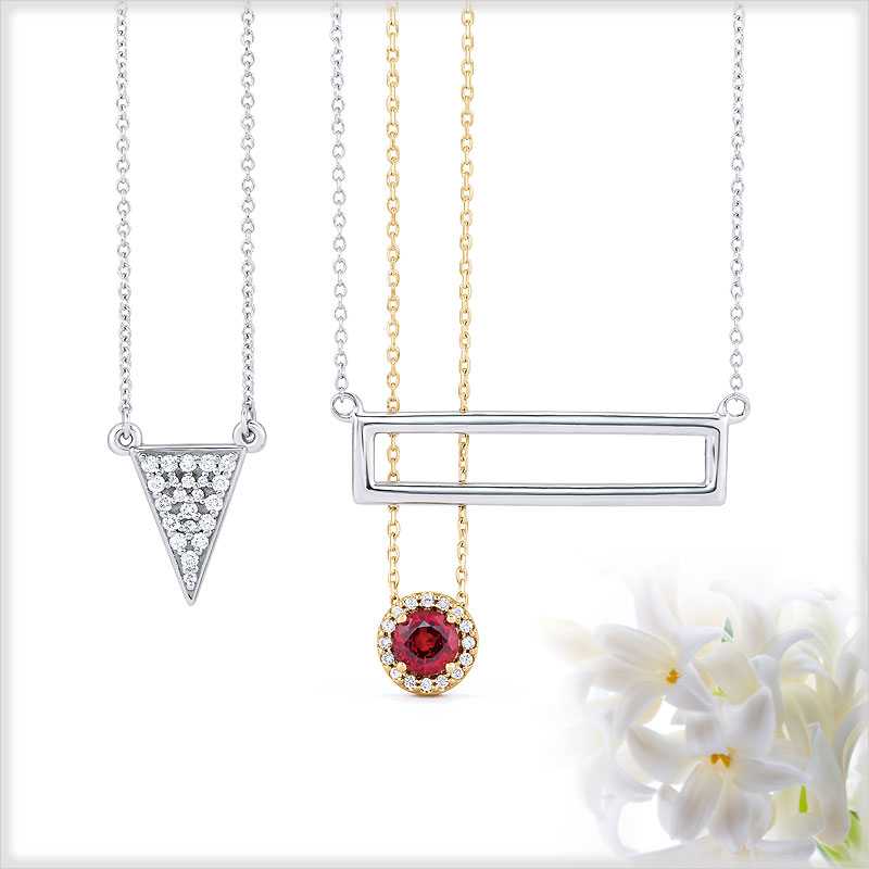 Necklaces at The Black Bow Jewelry Co.
