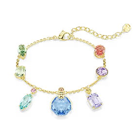 Bracelet Gema, Tailles variées, Multicolore, Placage de ton or <br />