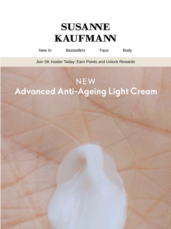 Introducing Advanced Anti-Ageing Light Cream