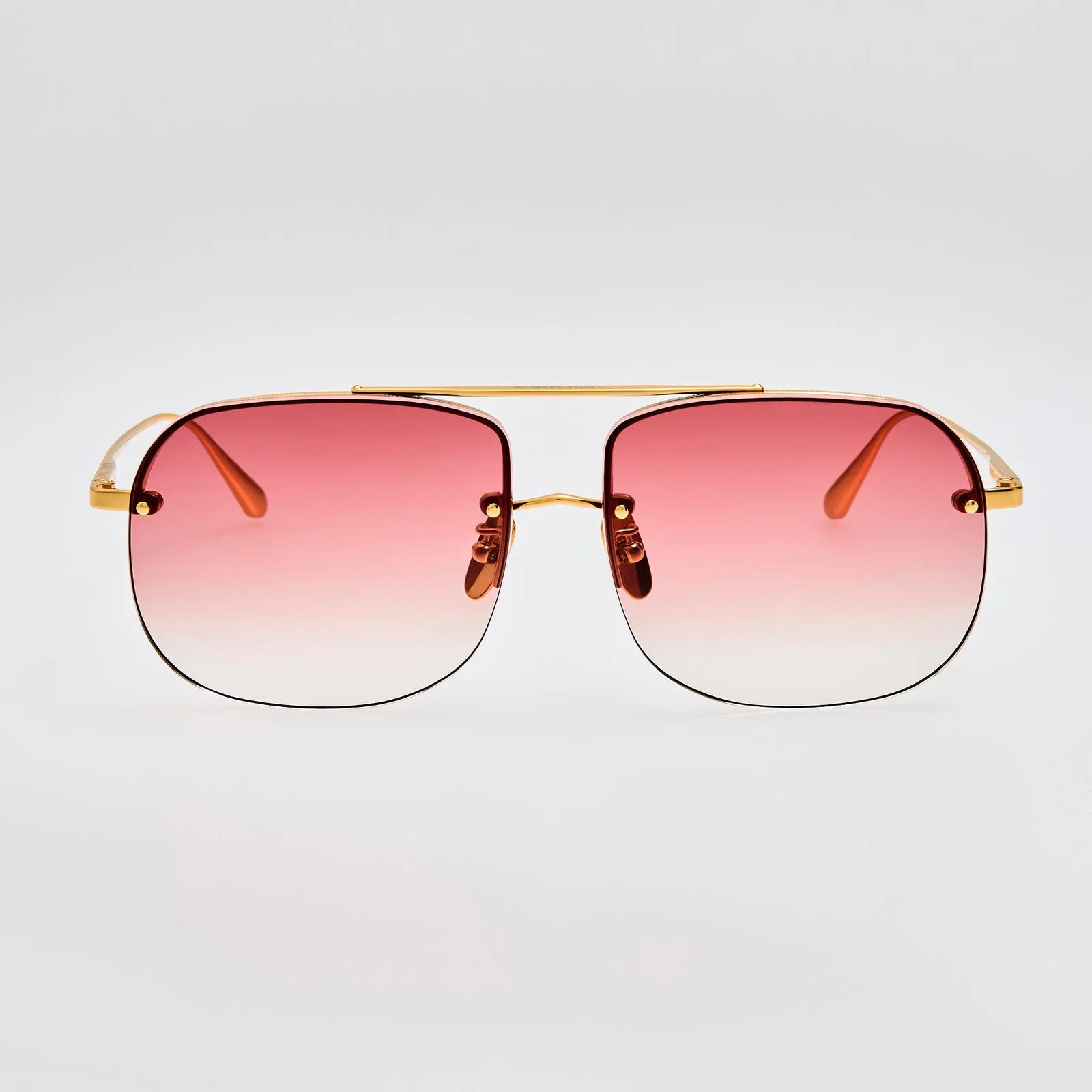 Image of Seren Sunglasses in Red and 22k Gold