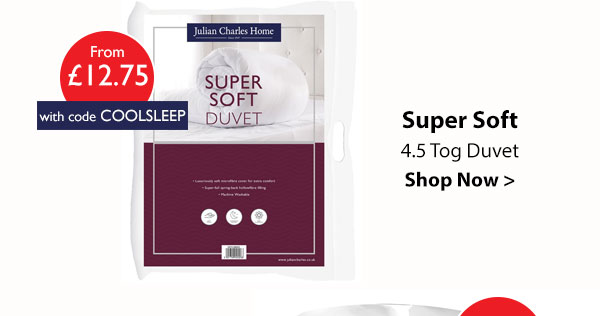 Super Soft 4.5 Tog Cool Summer Duvet