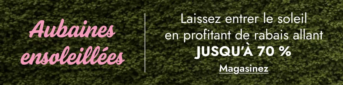 Aubaines ensoleillées