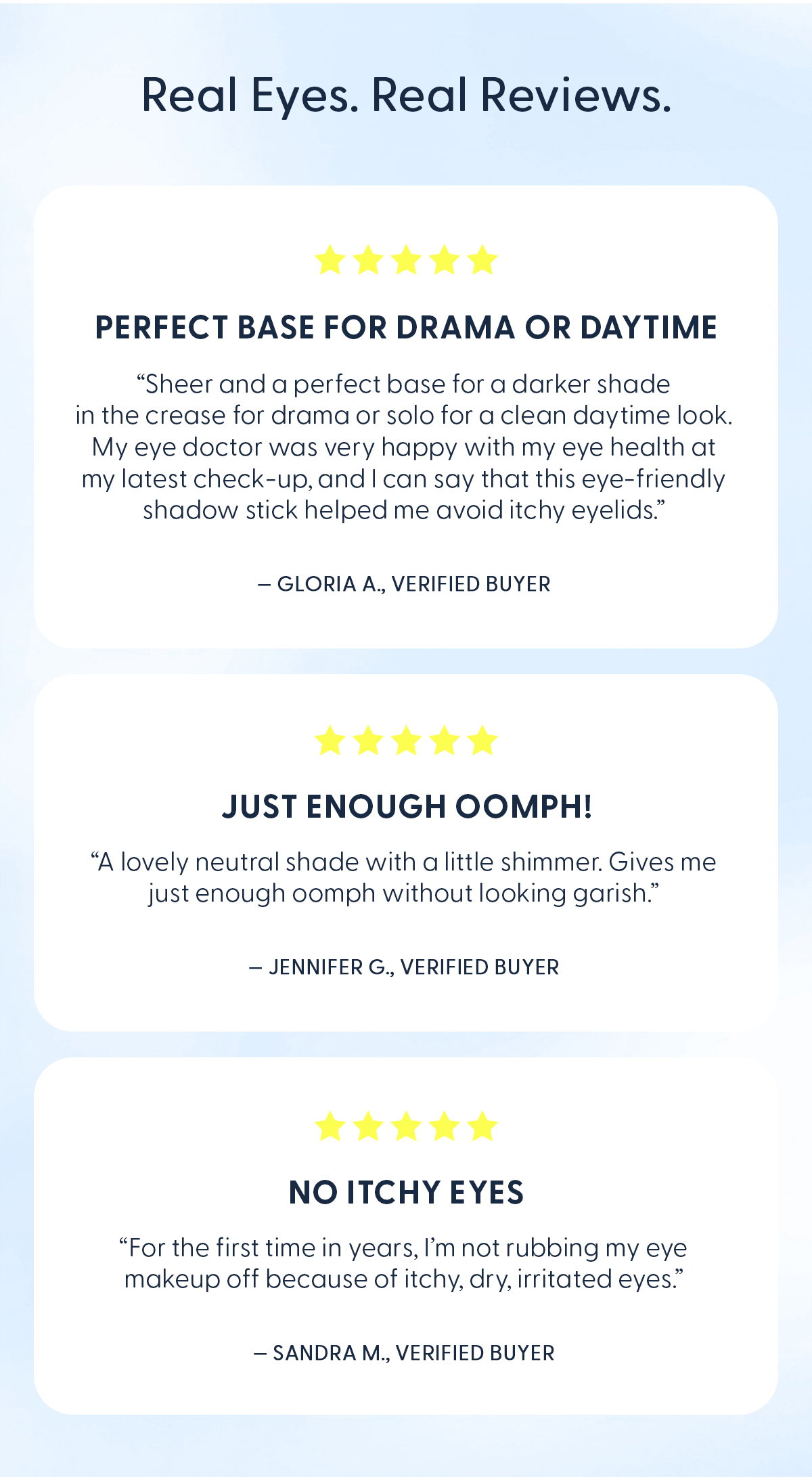 Real Eyes. Real Reviews.