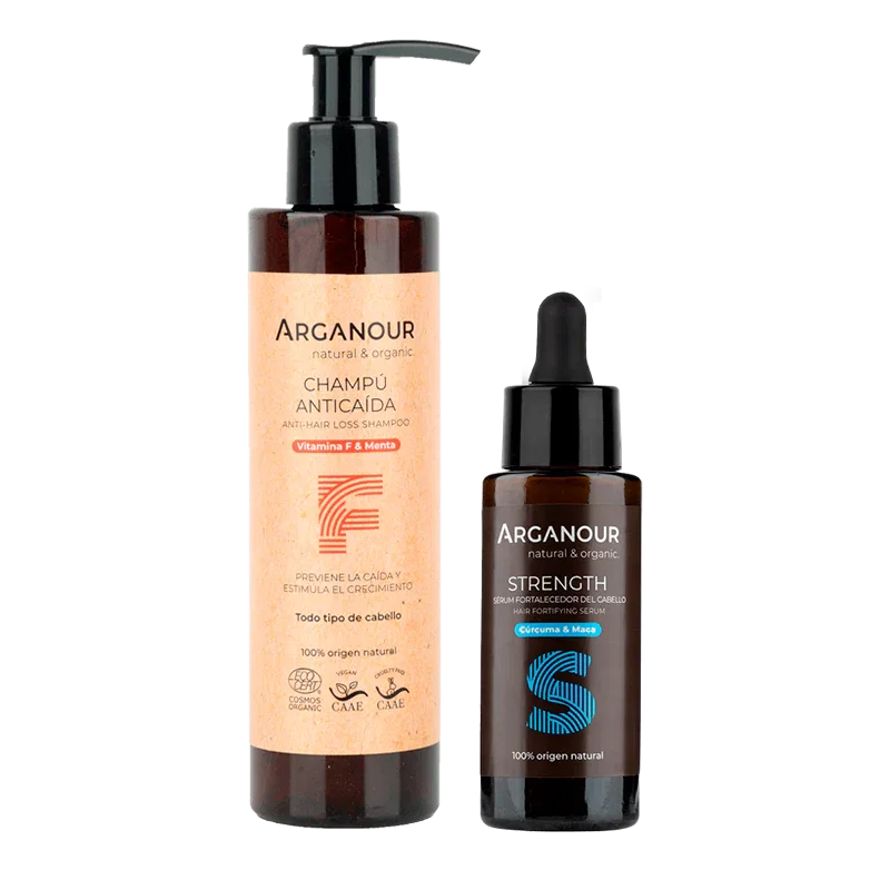 Image of Pack anticaída: Champú anticaída + Strength Sérum fortalecedor