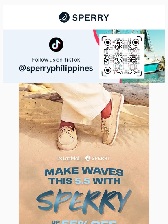 Set Sail for Big Deals with Sperry on Lazada this 5.5 🛍️