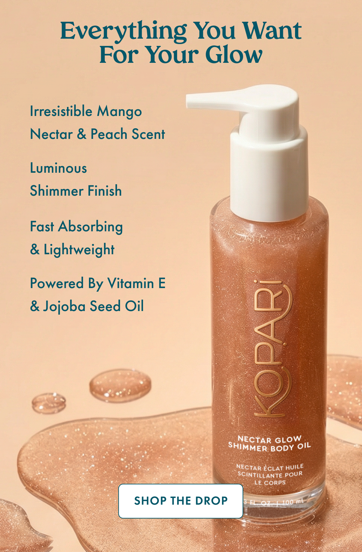 New! Nectar Glow Shimmer Body Oil