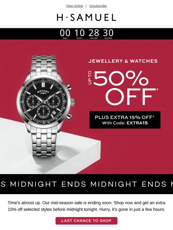 Sale: It’s your last chance