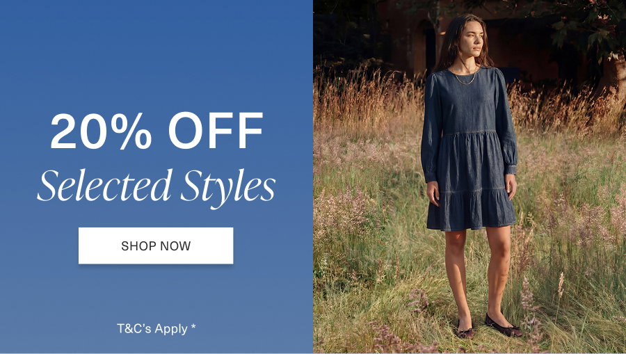 20% Off Selected Styles