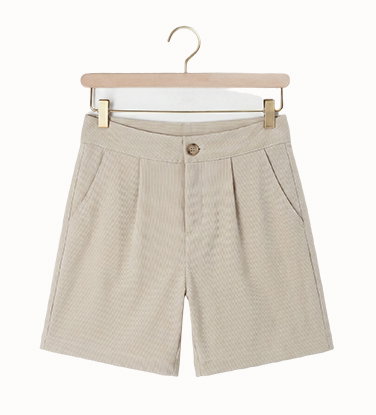 beige lil' atelier korte broek 