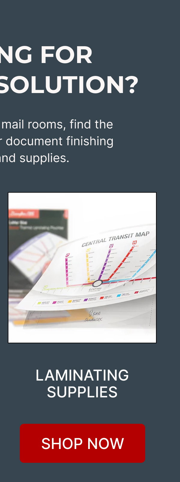 LAMINATING  SUPPLIES