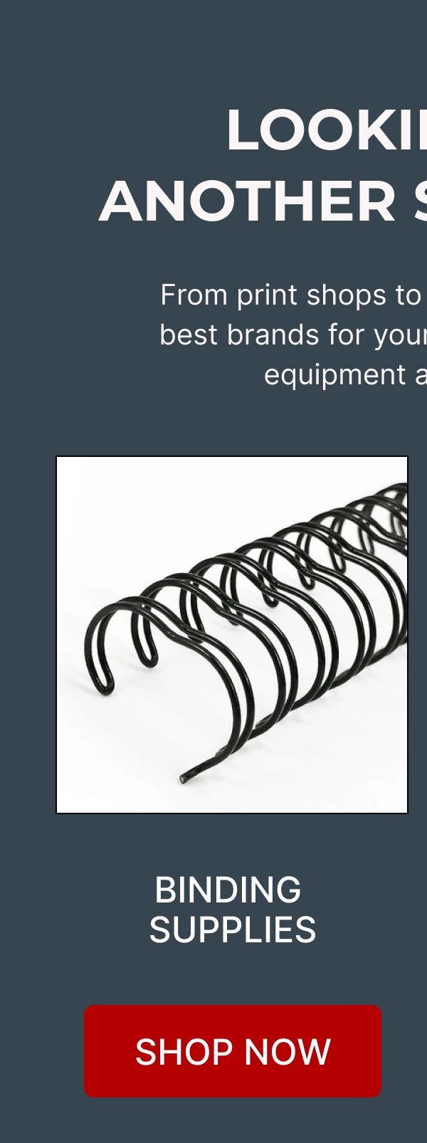 BINDING  SUPPLIES  