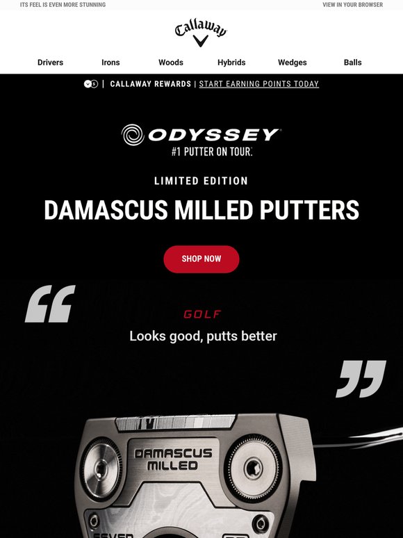 High Praise. Limited Supply. Shop Damascus Milled Putters
