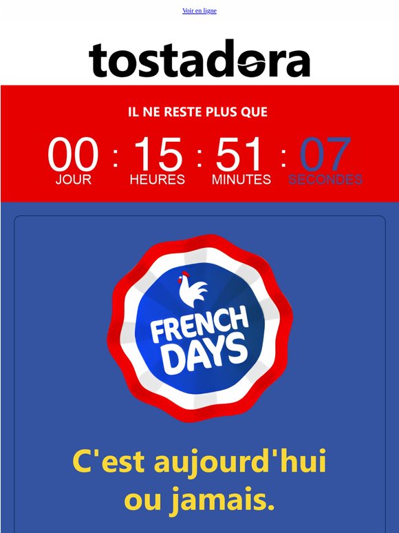 -50% sur le 2ème ⏰ Finit ce soir !