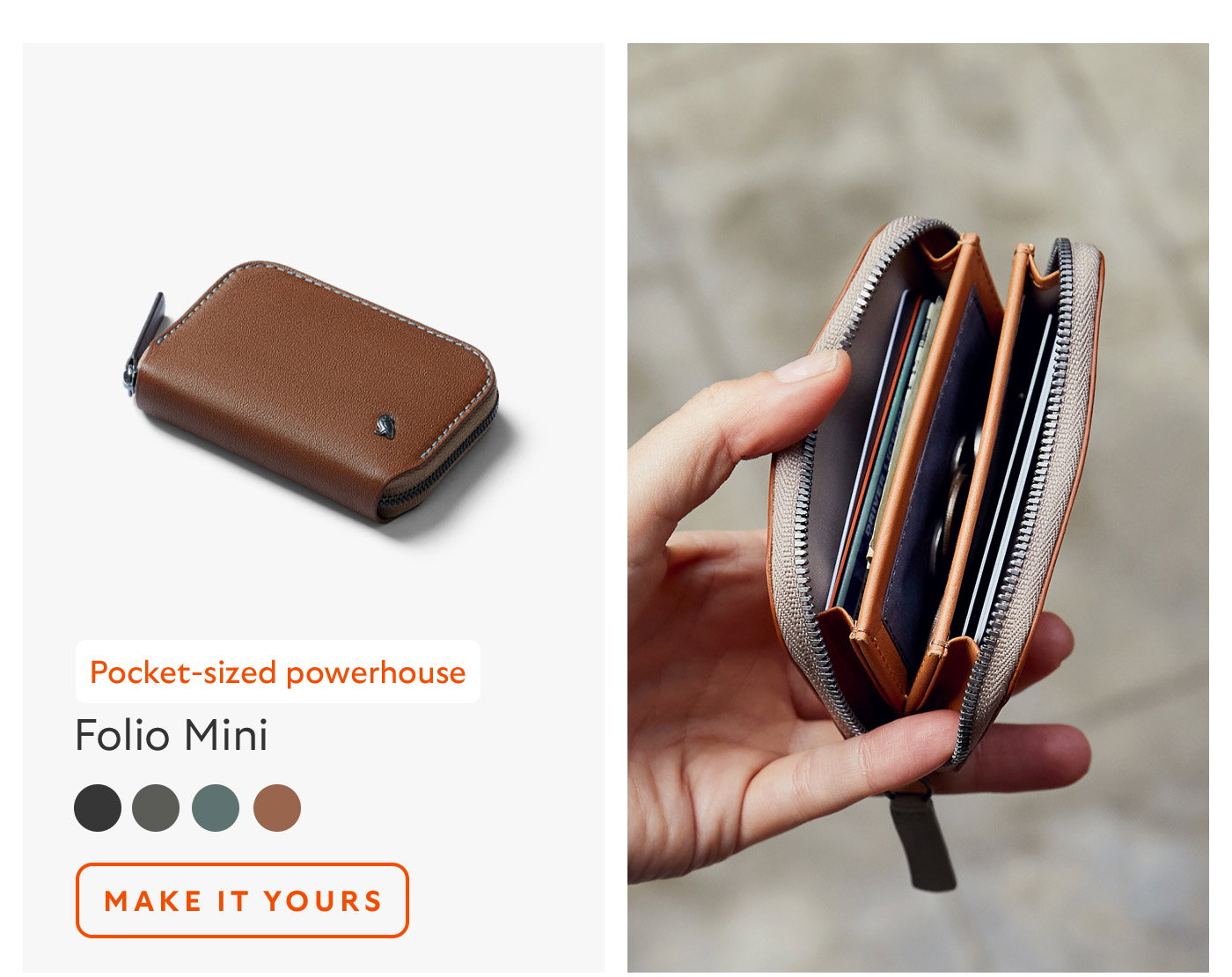 [Product name] Folio Mini [Starburst] Pocket-sized powerhouse CTA Make it yours