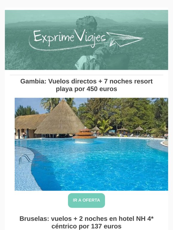 🔥 Gambia: Vuelos directos + 7 noches resort playa por 450 euros