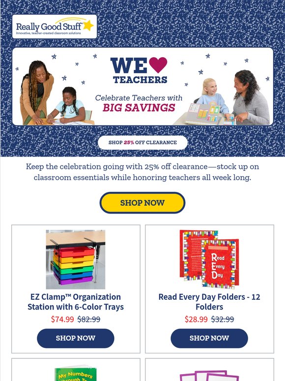 More Teacher Appreciation savings 🍎