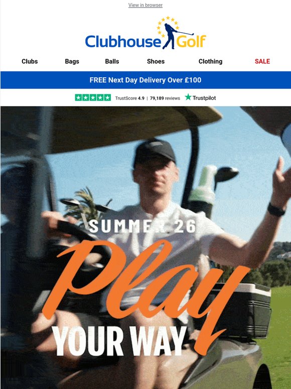 Play Your Way | Summer clothing & shoes ⛳