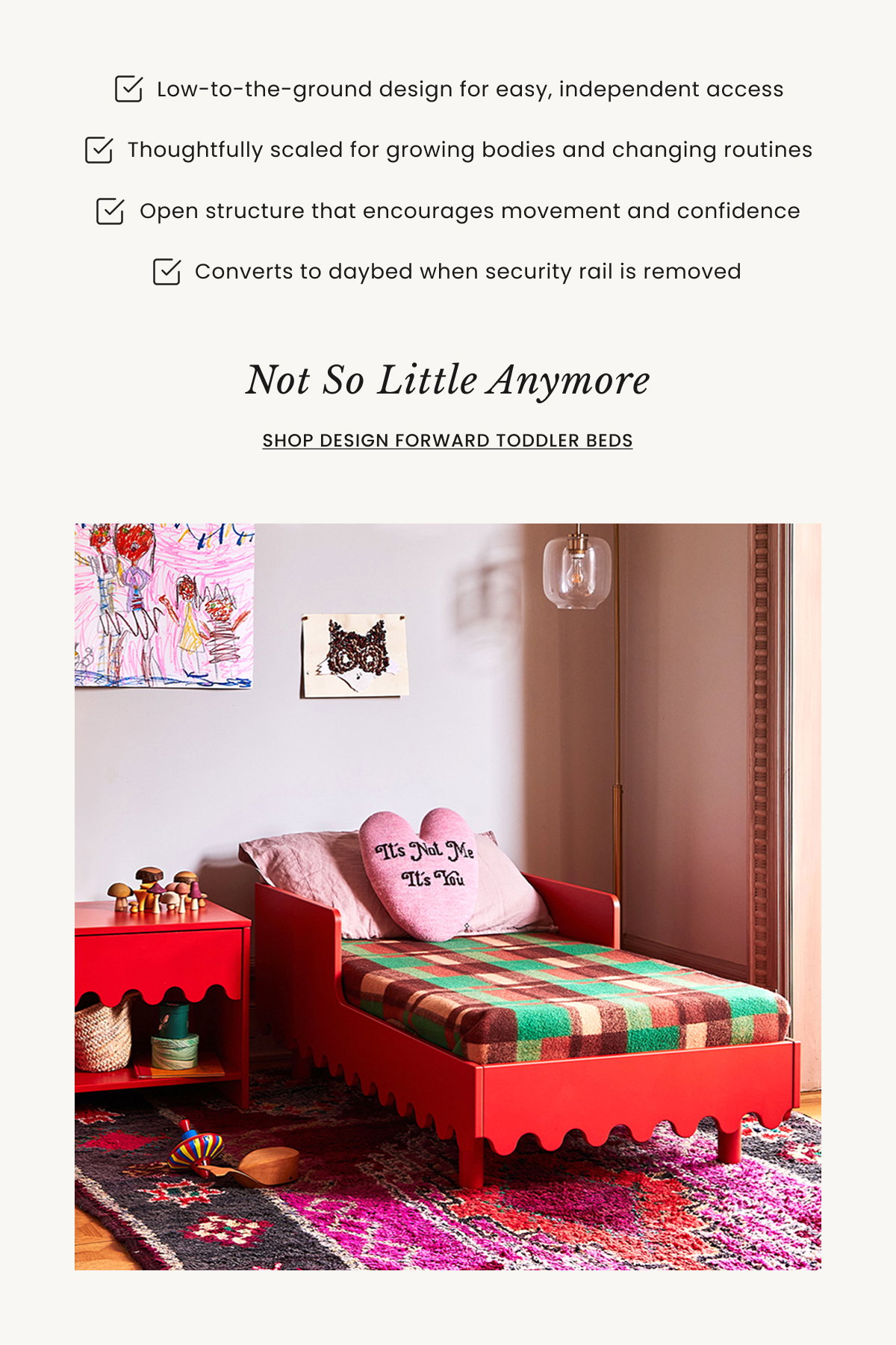 an image of a child's room with a crib and a rainbow