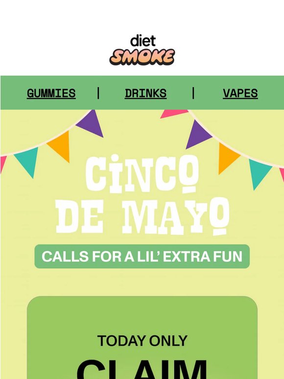 20% OFF for Cinco