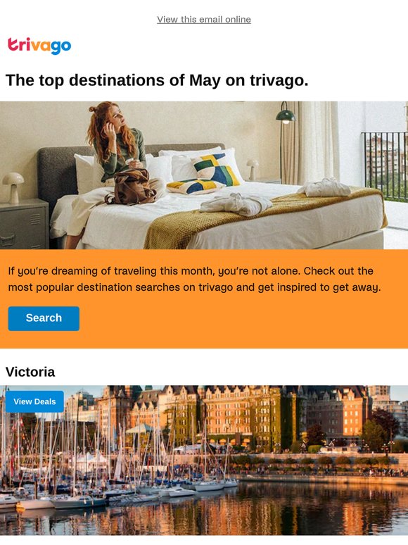 Trending now: May’s top destinations
