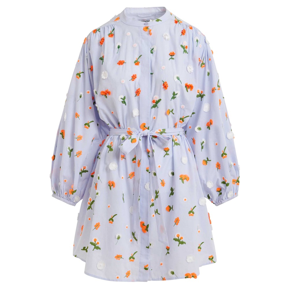 Image of Jalen Shirt Dress - Nile Blue