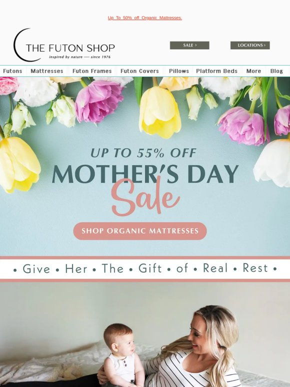 Must Haves For This Mother's Day - Shop Up To 55% Off Non-toxic Furniture