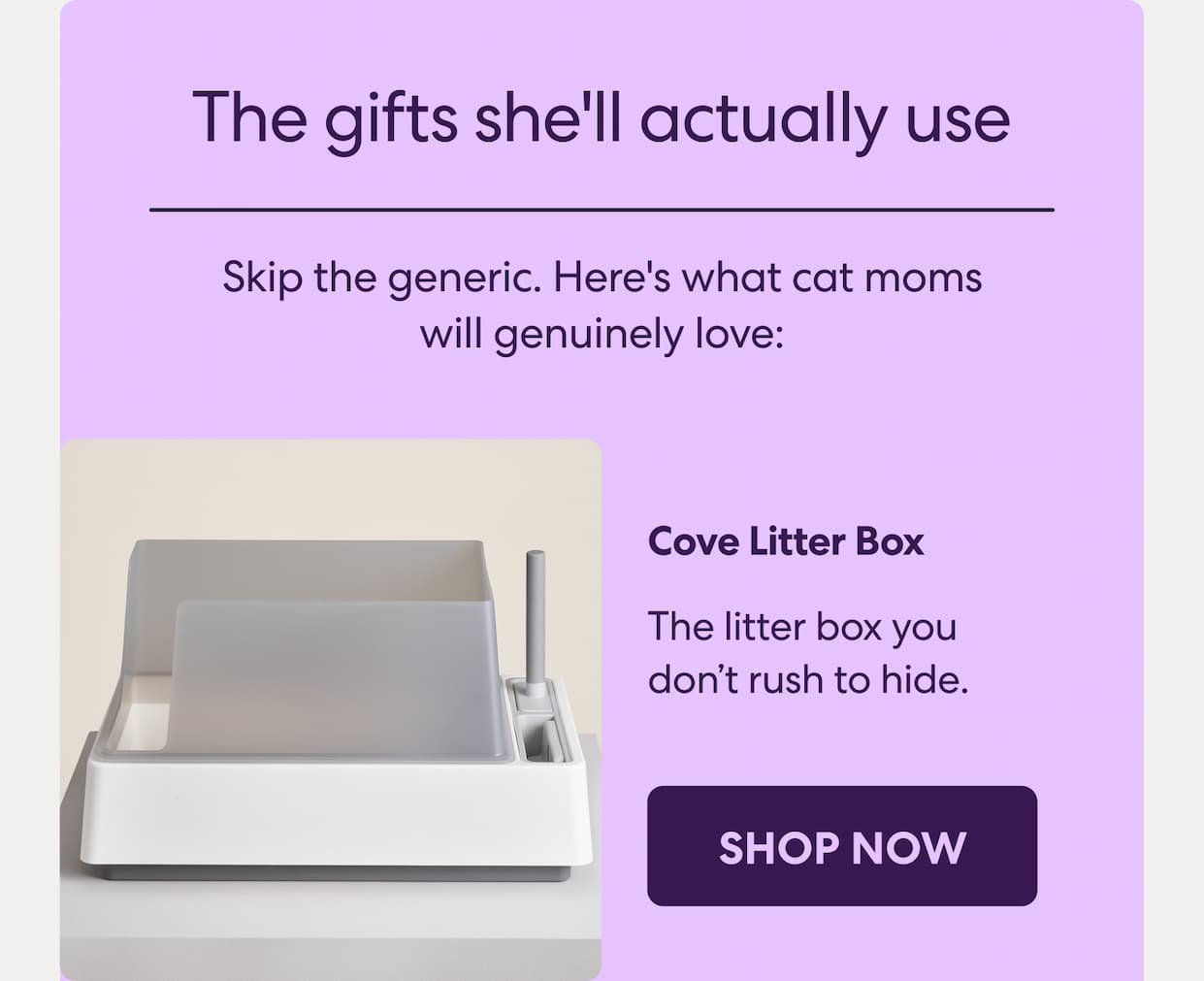 Cove Litter Box