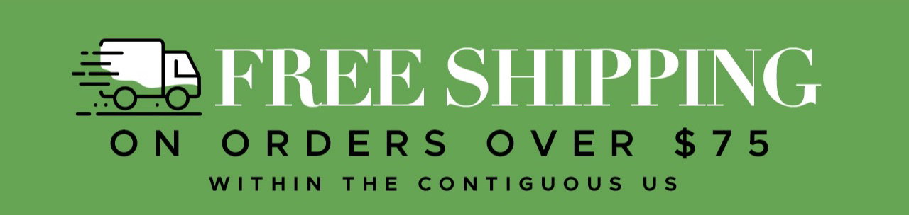 Free shipping on orders $75+ within the contiguous US.
