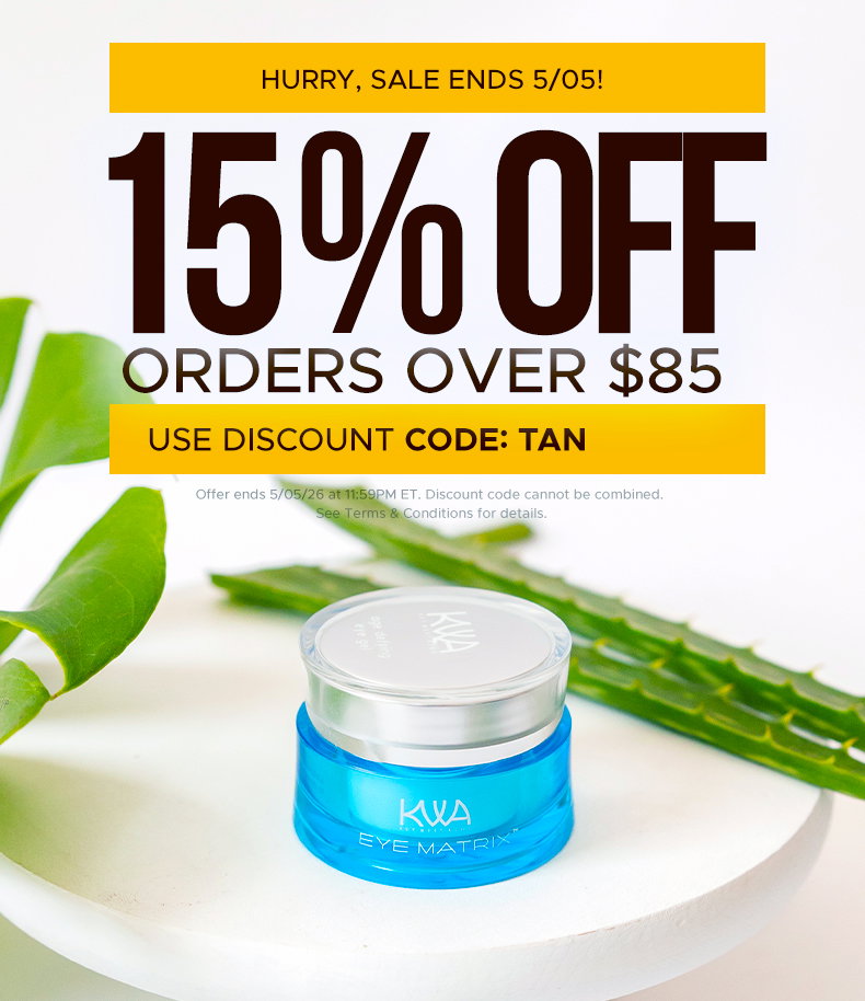 15% off your order of $85+. Use code TAN at checkout.