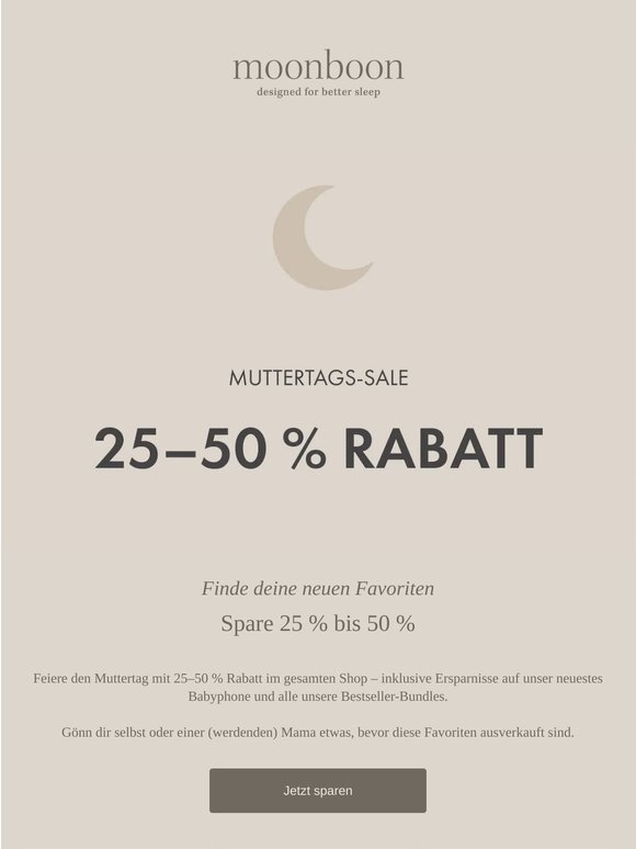 Spare 25–50 % auf alles 👶