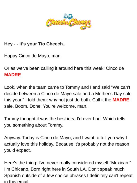Happy Cinco de Mayo, familia