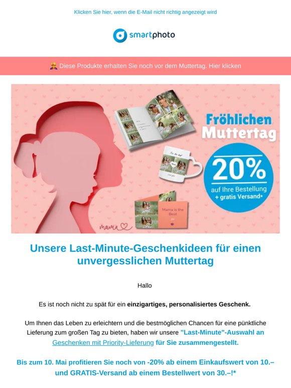 🏎️ Pünktlich zum Muttertag? Bestellen Sie heute bis 16 Uhr 🩷