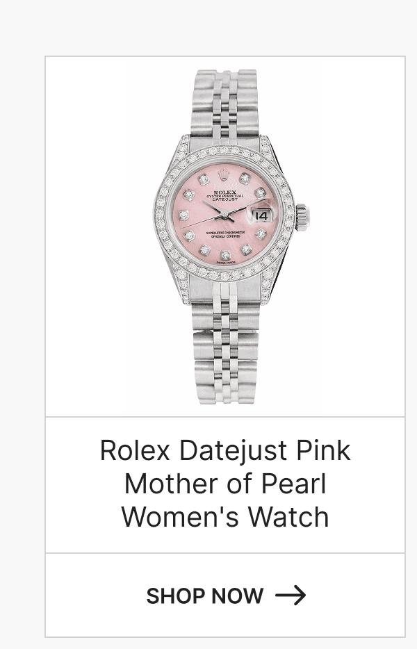 Rolex Datejust Pink Mother of Pearl Women's Watch