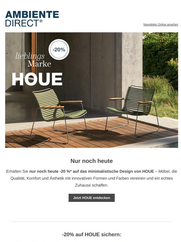 Letzte Chance: -20% auf HOUE