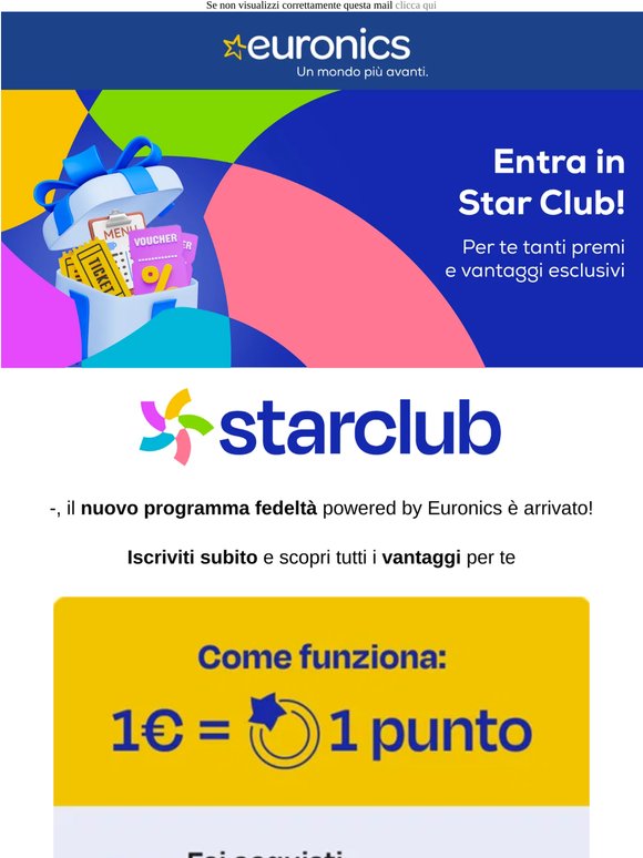 —, iscriviti subito al nuovo programma fedeltà