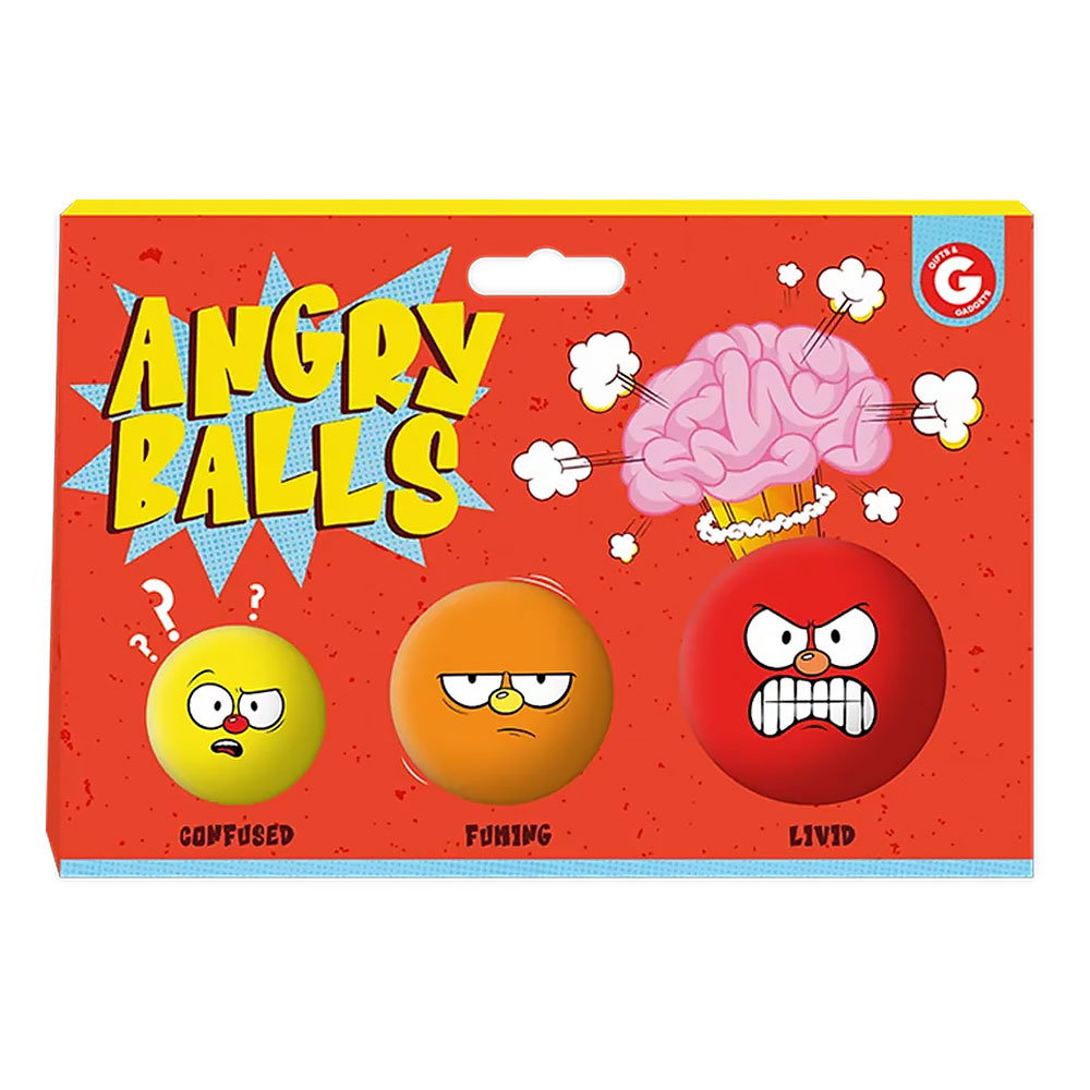 Gifts & Gadgets Angry Face Stress Balls - £6.49 delivered