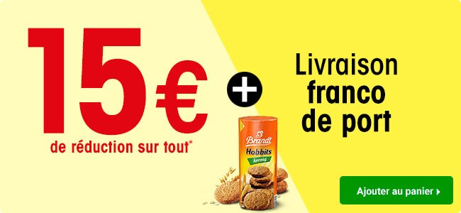 15 € de réduction