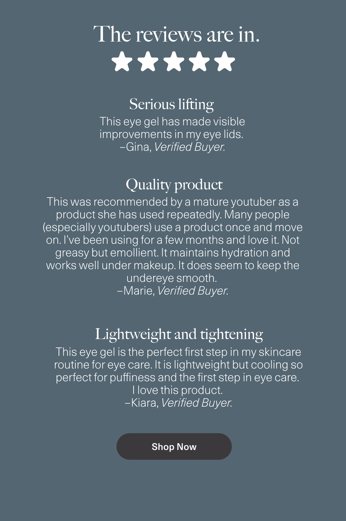 eye gel reviews