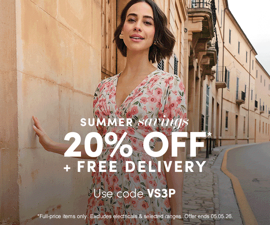 20% OFF plus free delivery*