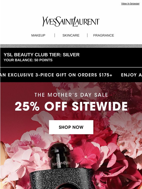 —, Enjoy 25% OFF Sitewide 🖤