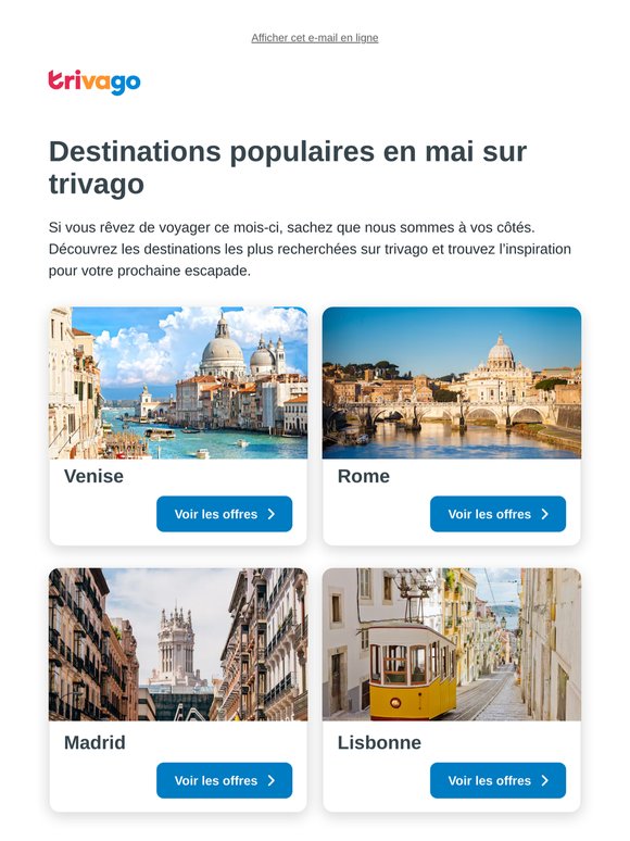 En vogue : destinations phares en mai