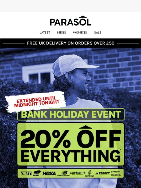 Extended Until Midnight | 20% Off Everything*