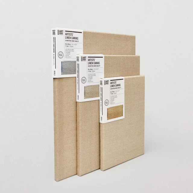 Cass Art Artists Natural Linen 11.3oz Canvas Exhibition Grade Quality